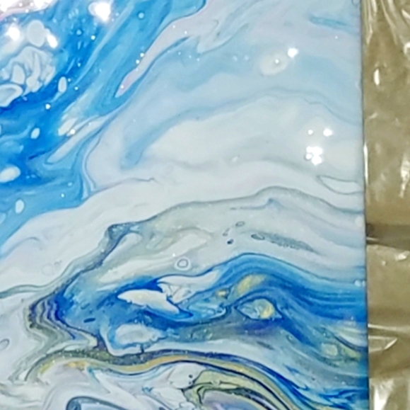 Wall Decor 162 Acrylic Pour Marbled Painting Poshmark